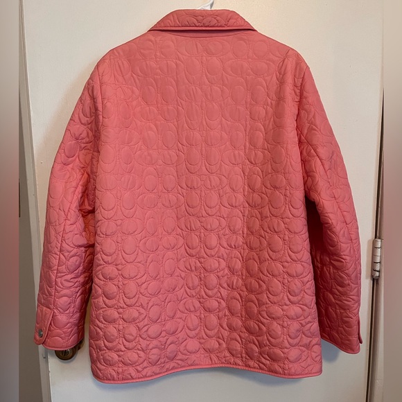 Coach quilted dusty rose jacket - Picture 4 of 4